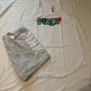 Victoria's Secret Pink Set tank top and shorts